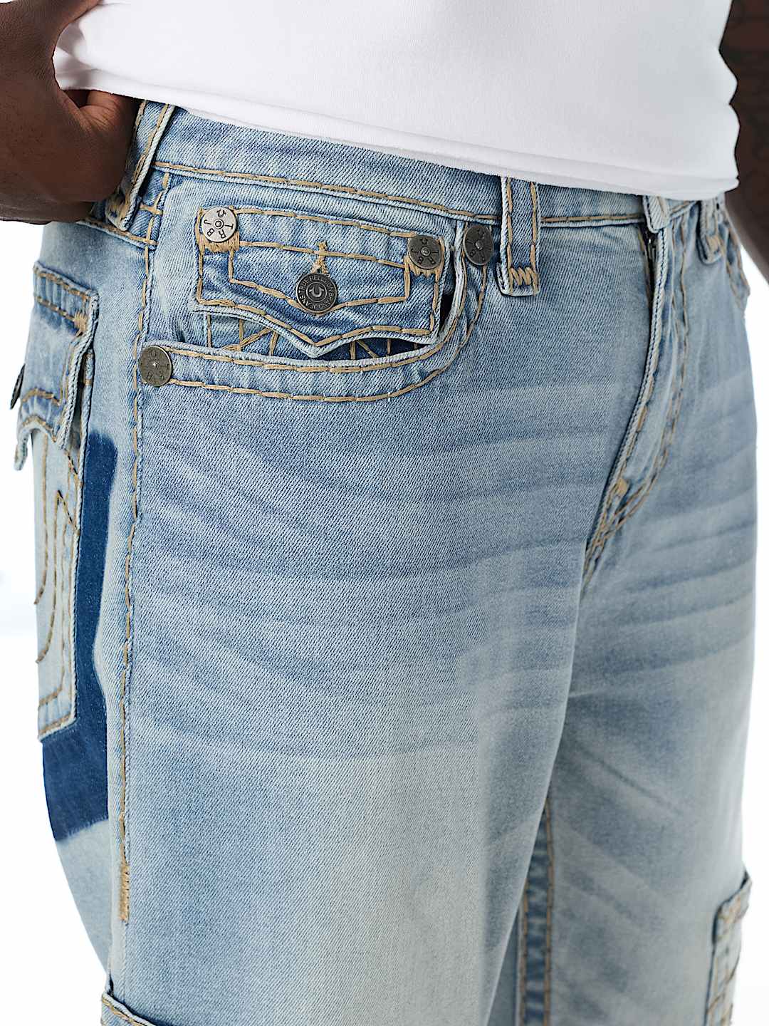 BOBBY SUPER T RIP-OFF FLAP BAGGY JEAN 32" 