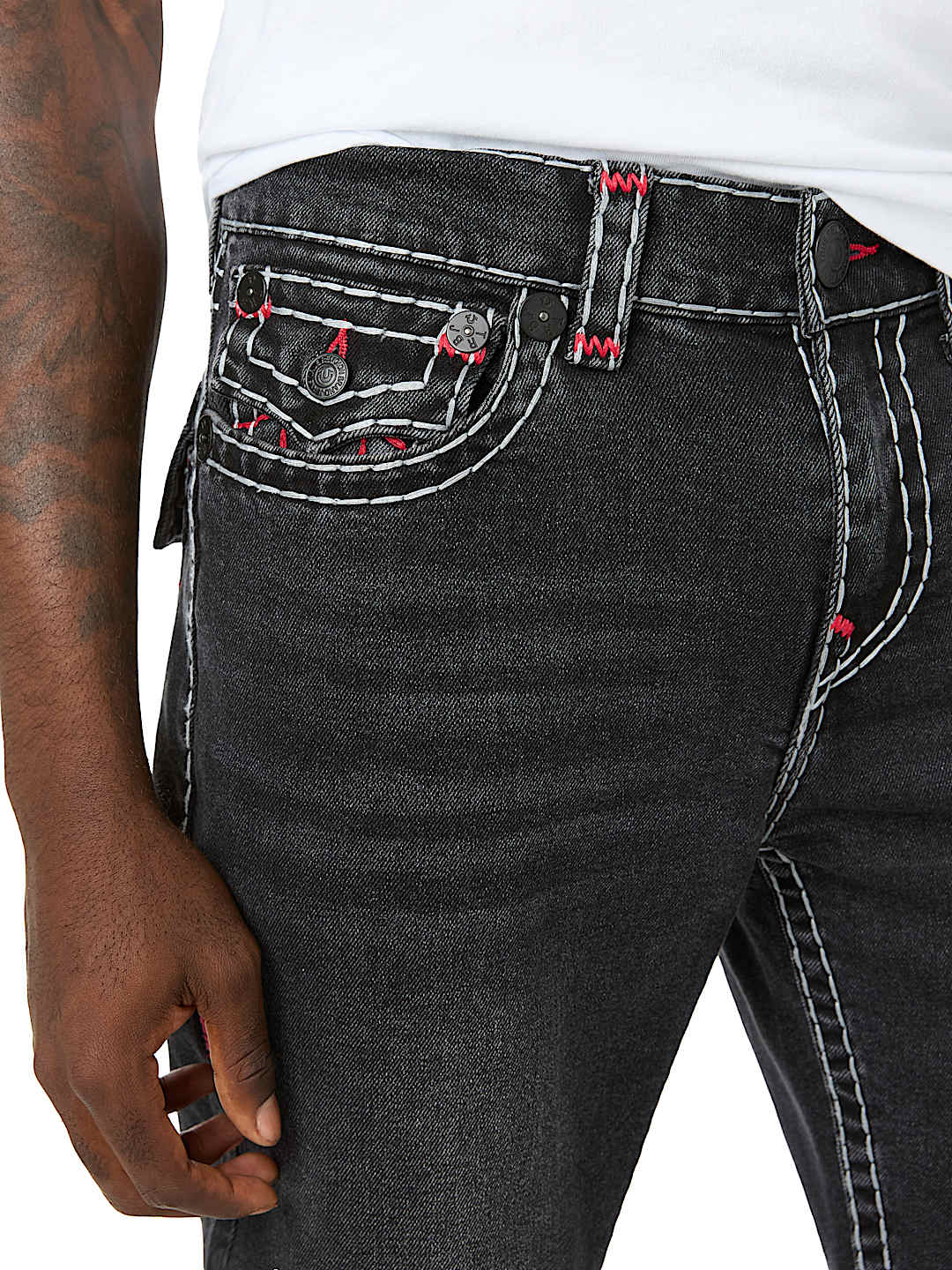 RICKY SUPER T FLAP STRAIGHT JEAN 34"