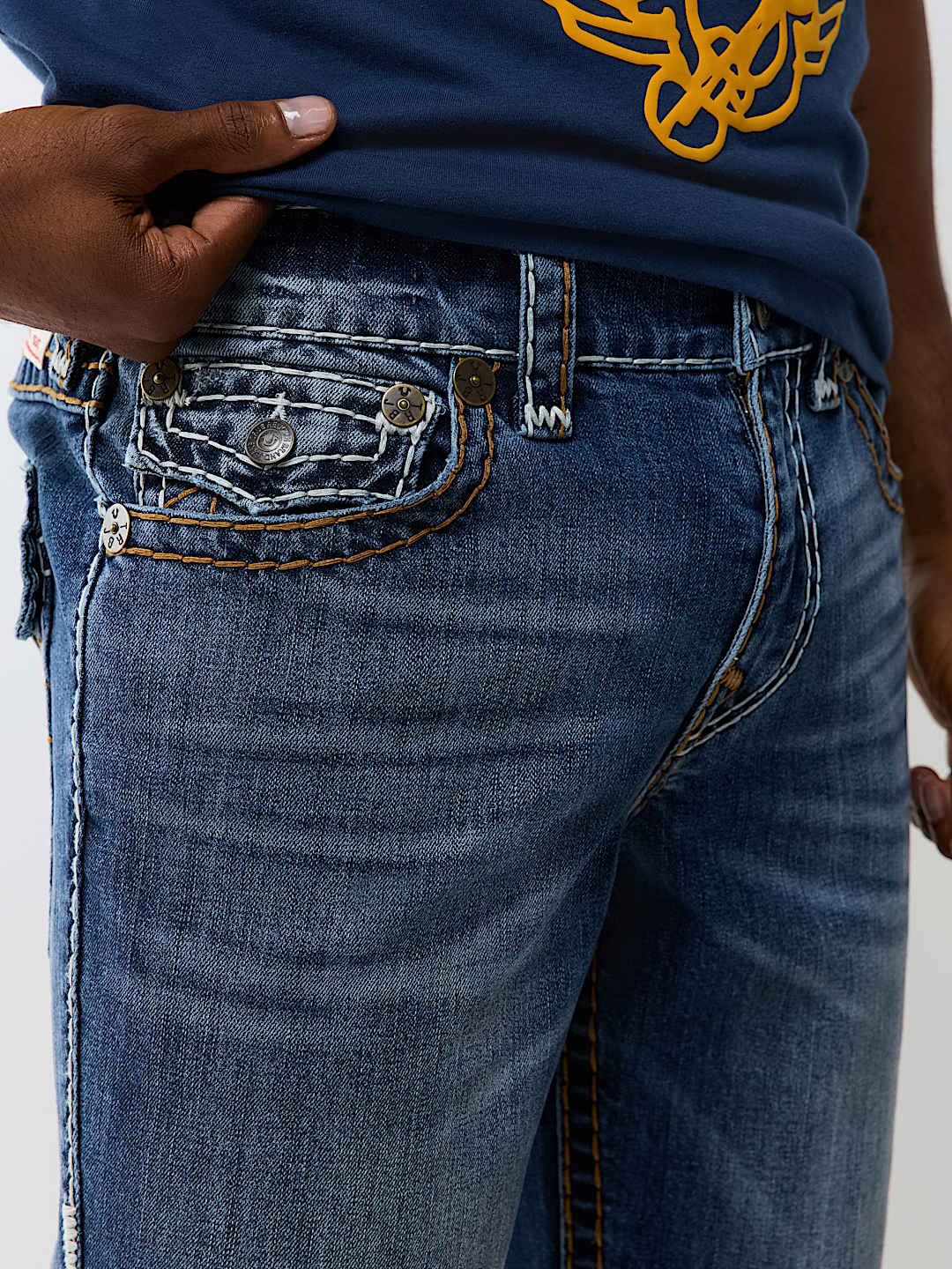 RICKY SUPER T FLAP STRAIGHT JEAN 34" 