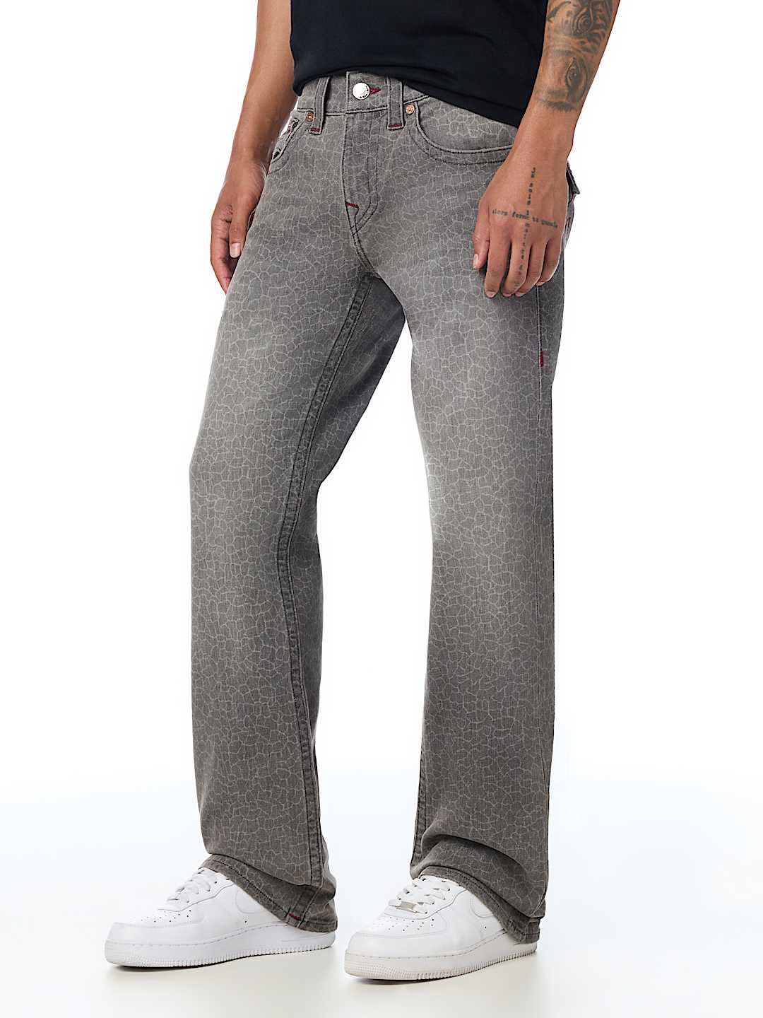BILLY GATOR SCALE FLAP BOOTCUT JEAN 34"