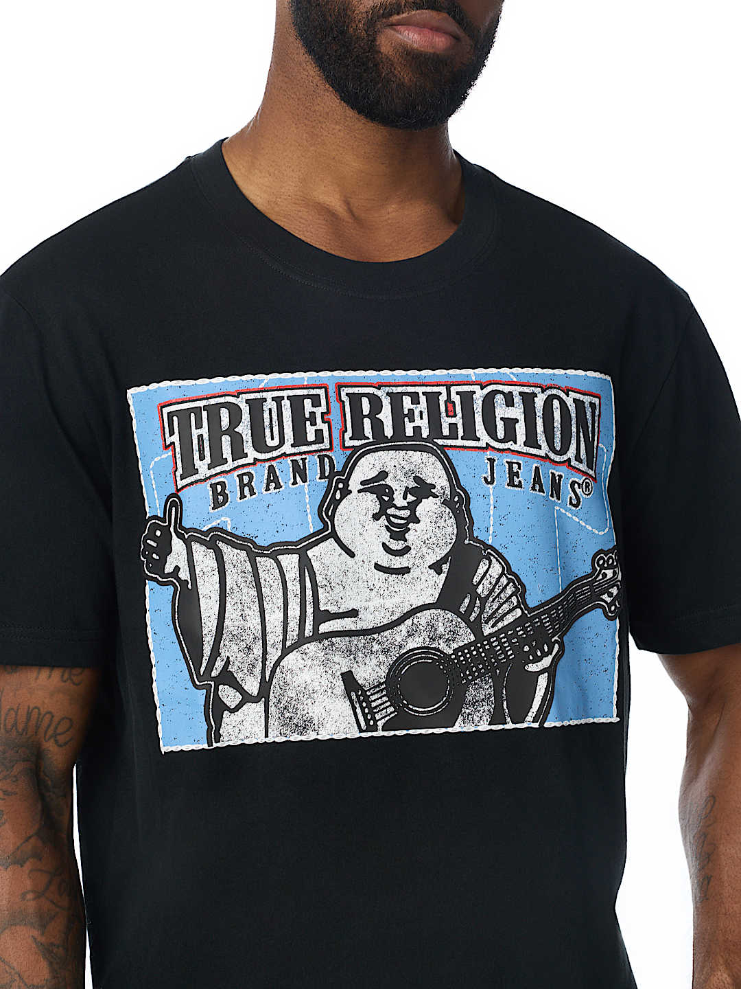 STITCHED BLOCK BUDDHA TEE