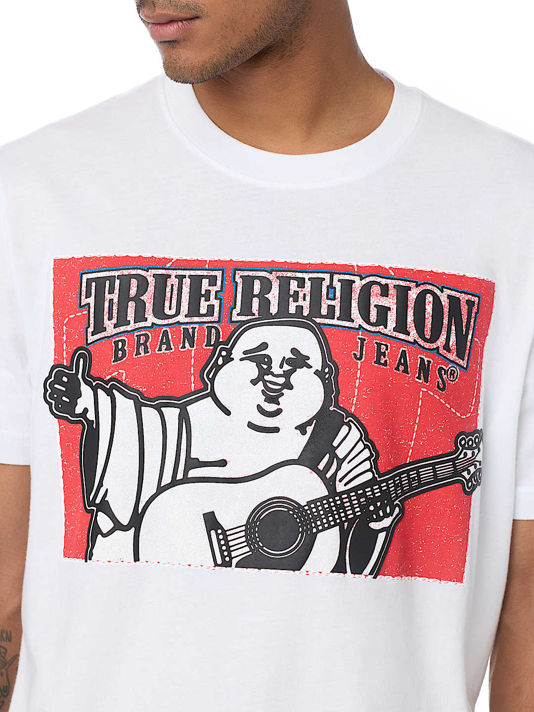 STITCHED BLOCK BUDDHA TEE