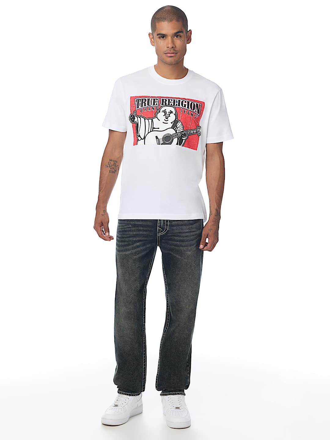 STITCHED BLOCK BUDDHA TEE
