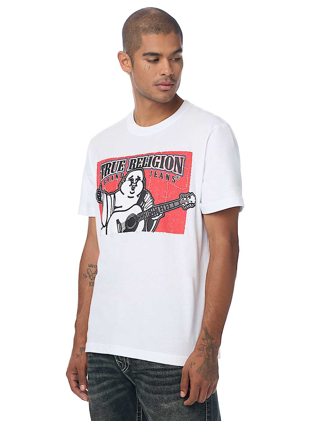 STITCHED BLOCK BUDDHA TEE