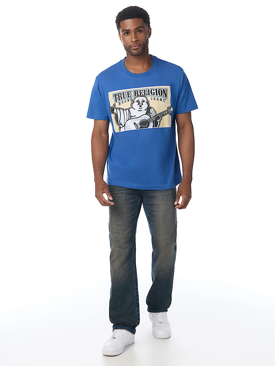STITCHED BLOCK BUDDHA TEE