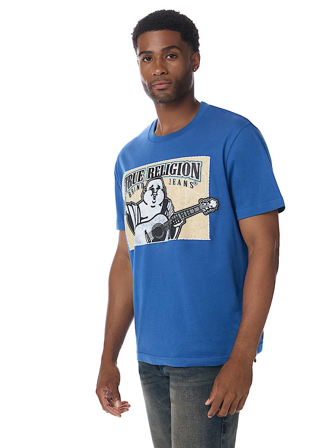 STITCHED BLOCK BUDDHA TEE
