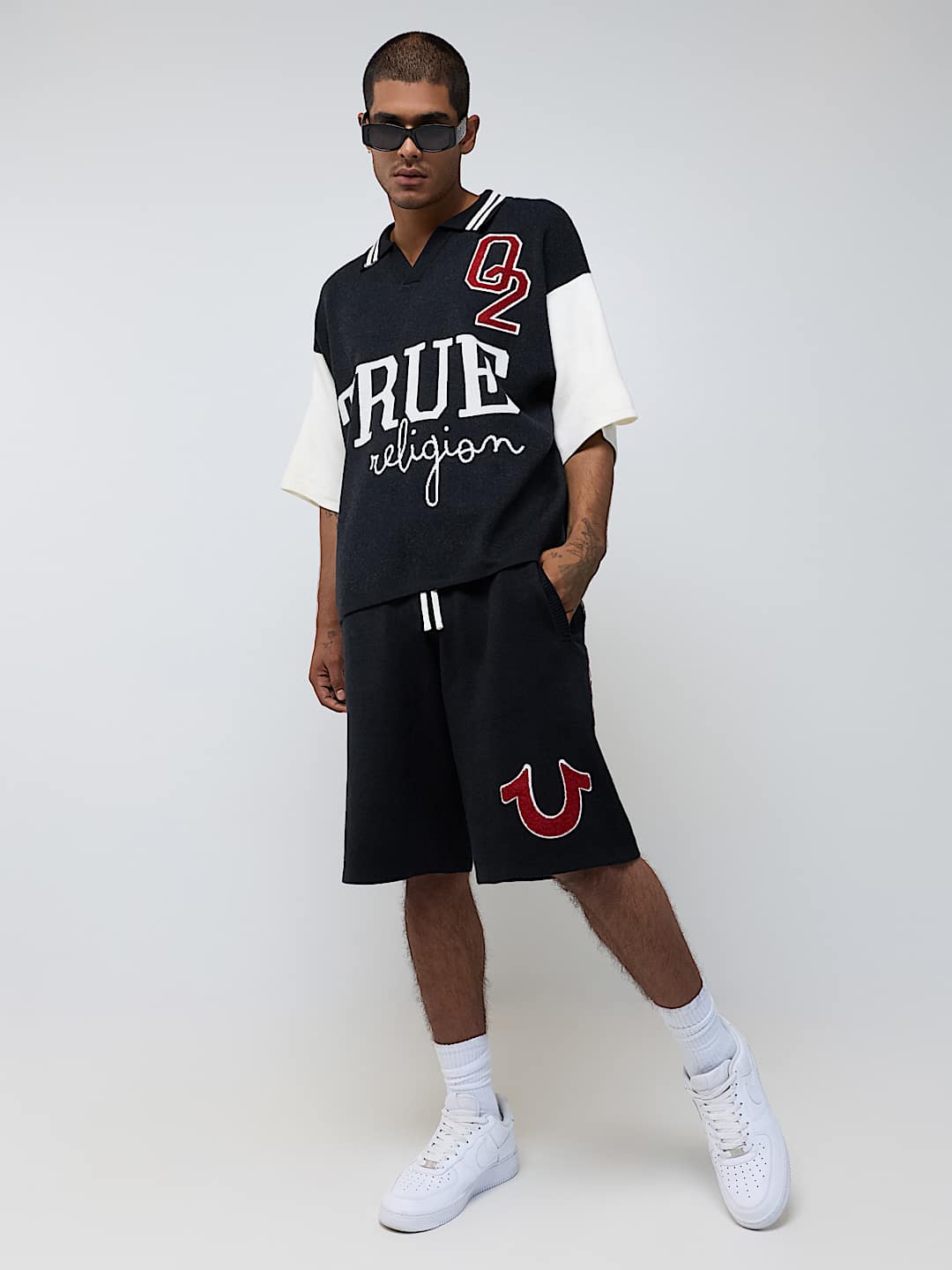 KNIT LOGO SHORT