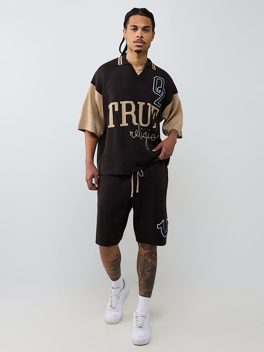 KNIT LOGO SHORT
