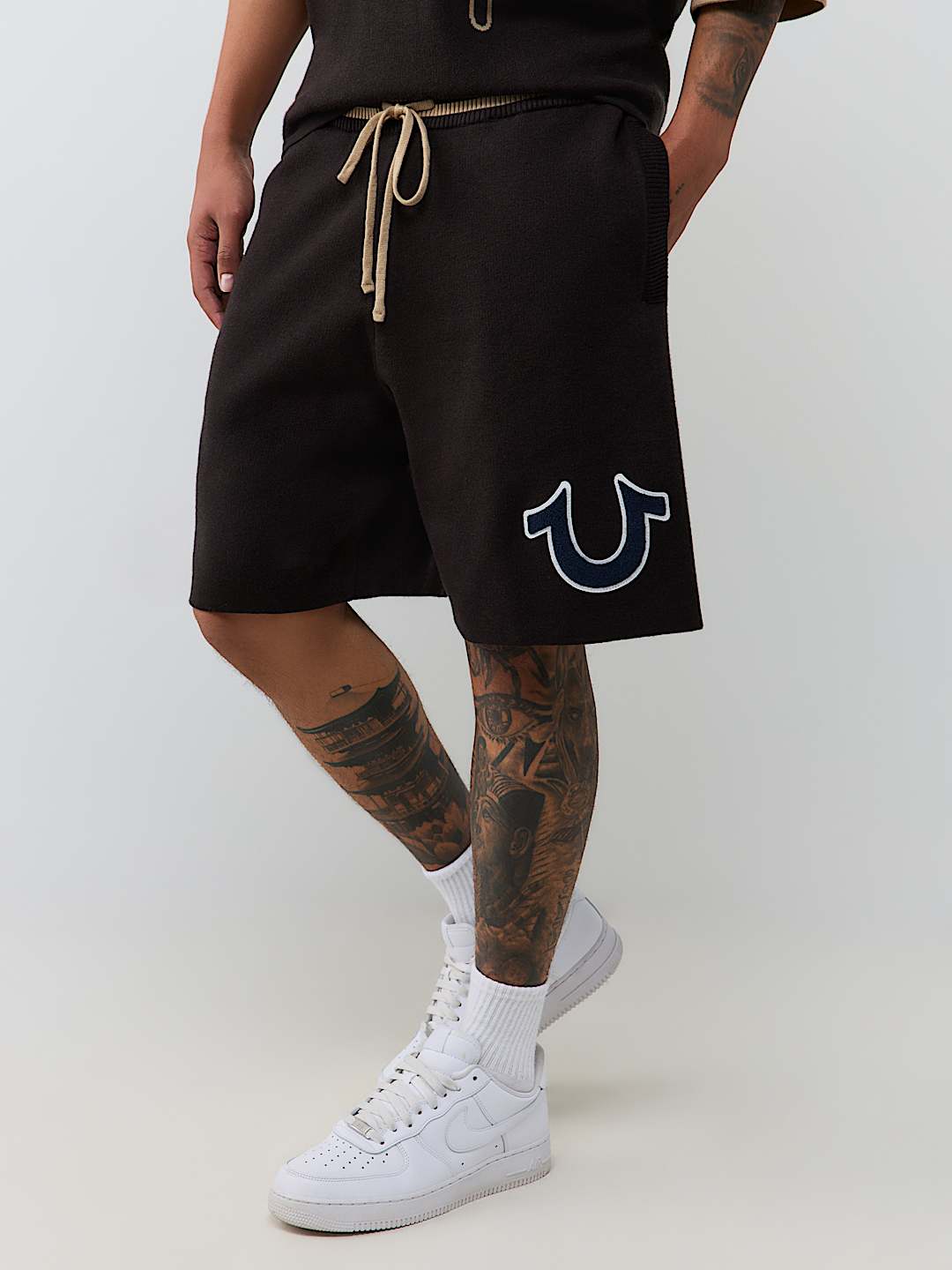 KNIT LOGO SHORT