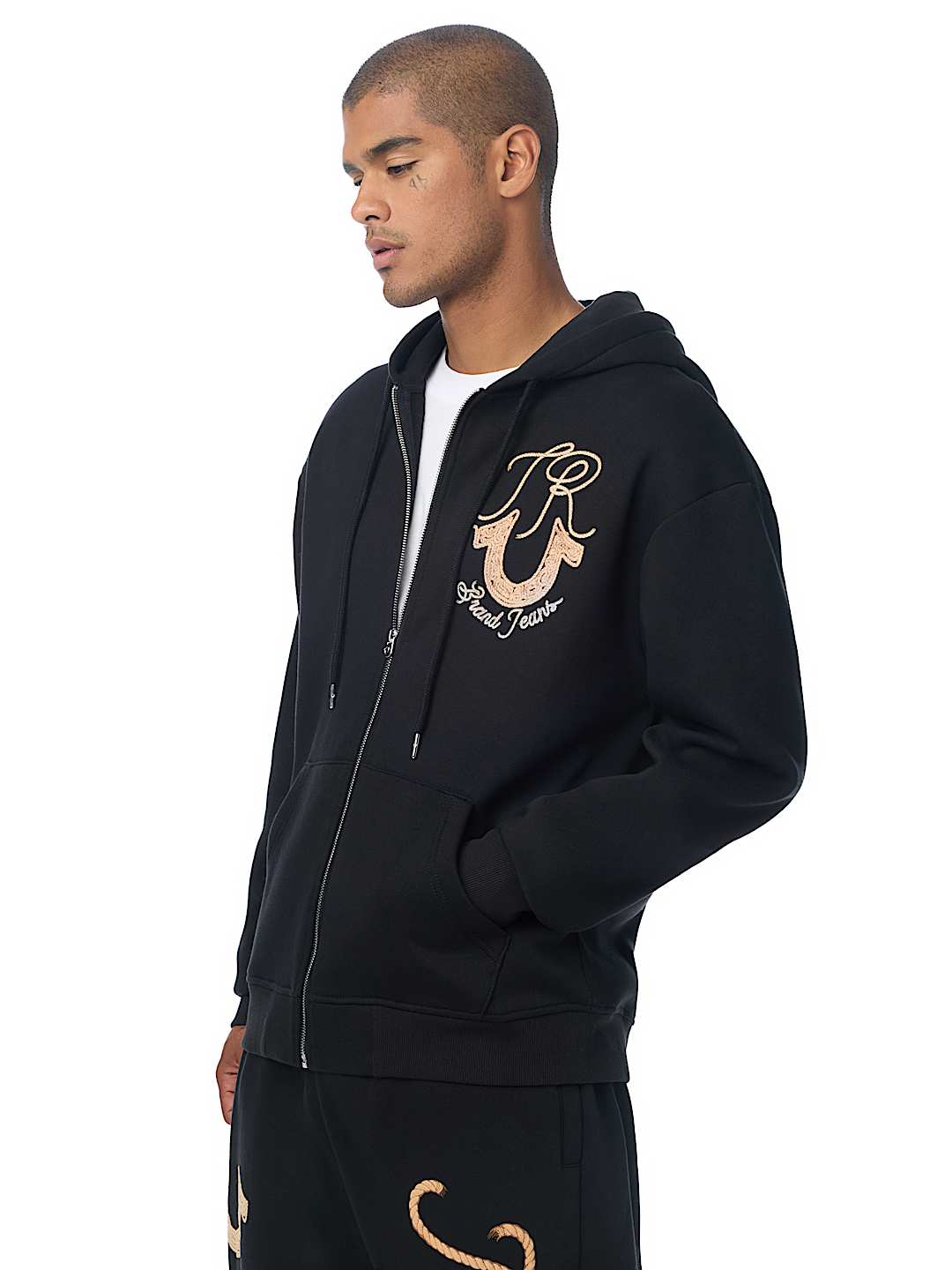 ROPE LOGO ZIP HOODIE
