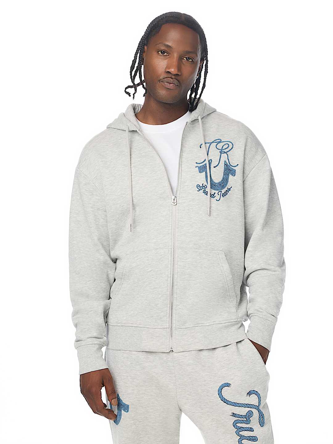 ROPE LOGO ZIP HOODIE