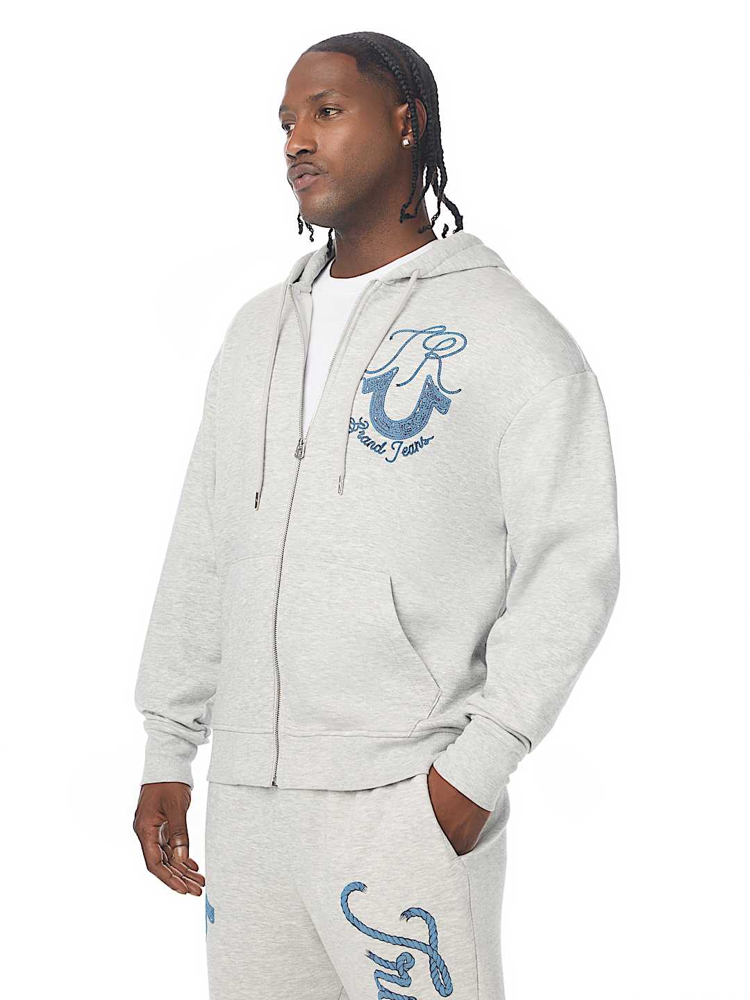 ROPE LOGO ZIP HOODIE