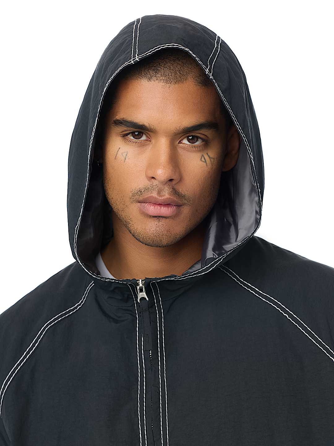 COLORBLOCK BIG T NYLON ANORAK