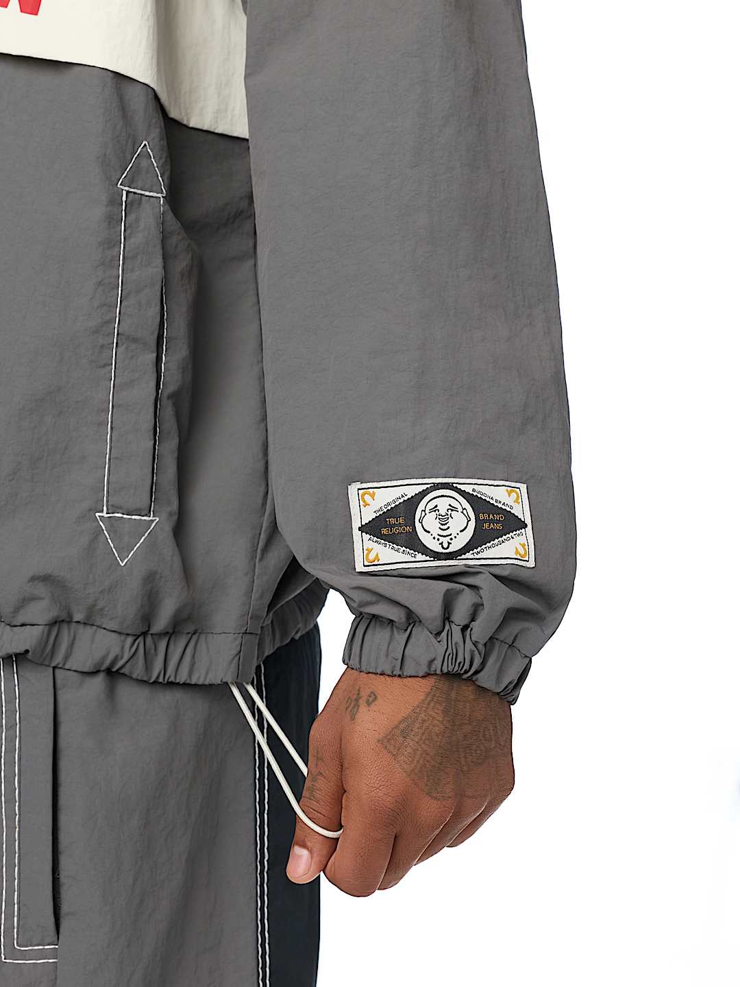 COLORBLOCK BIG T NYLON ANORAK