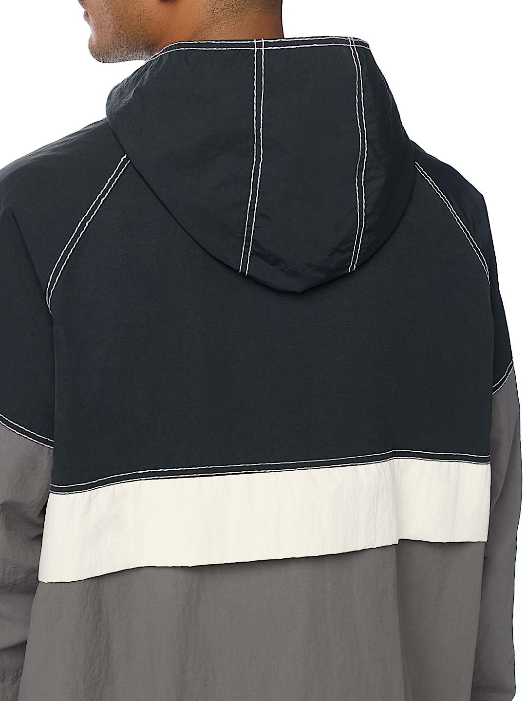 COLORBLOCK BIG T NYLON ANORAK