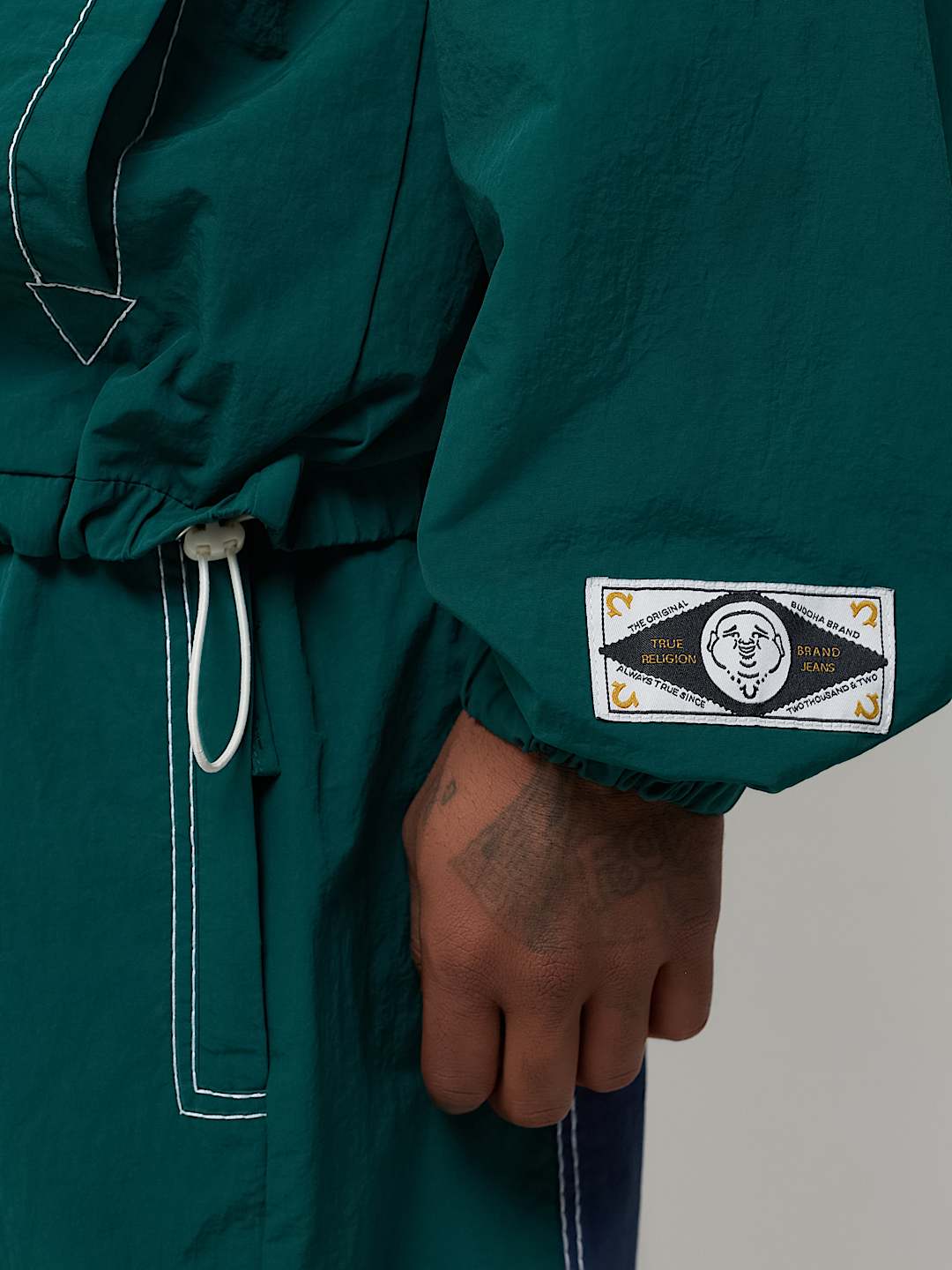 COLORBLOCK BIG T NYLON ANORAK
