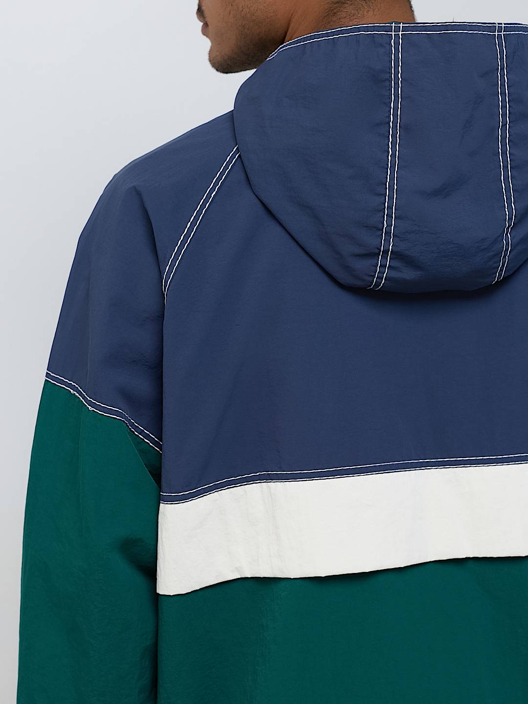 COLORBLOCK BIG T NYLON ANORAK