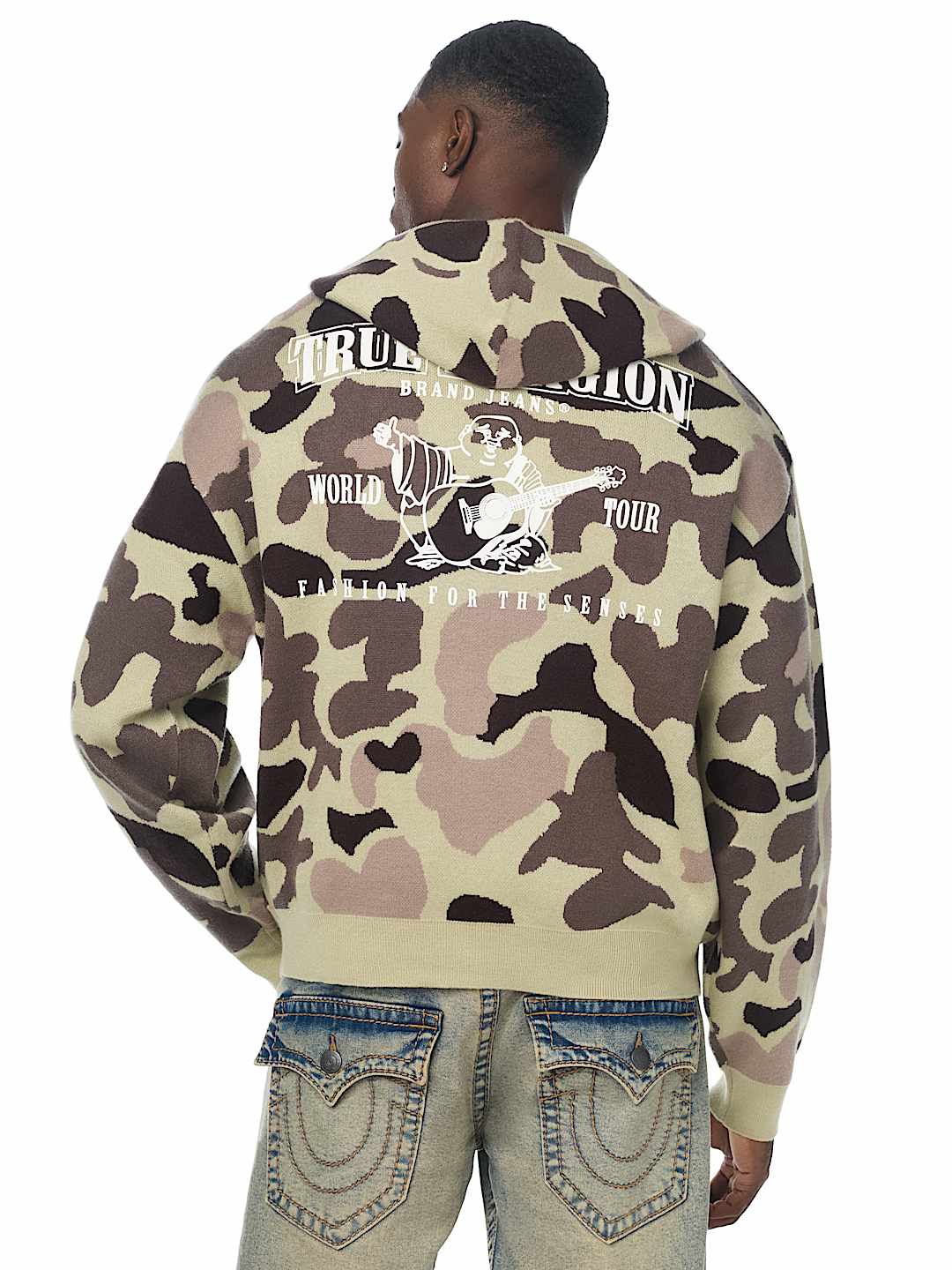 WORLD TOUR LOGO CAMO ZIP HOODIE