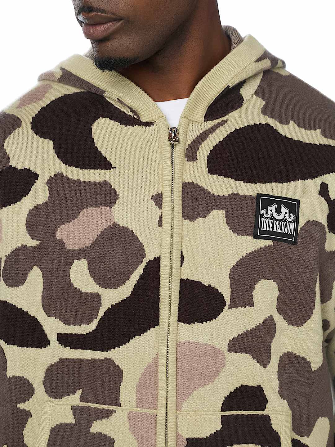 WORLD TOUR LOGO CAMO ZIP HOODIE