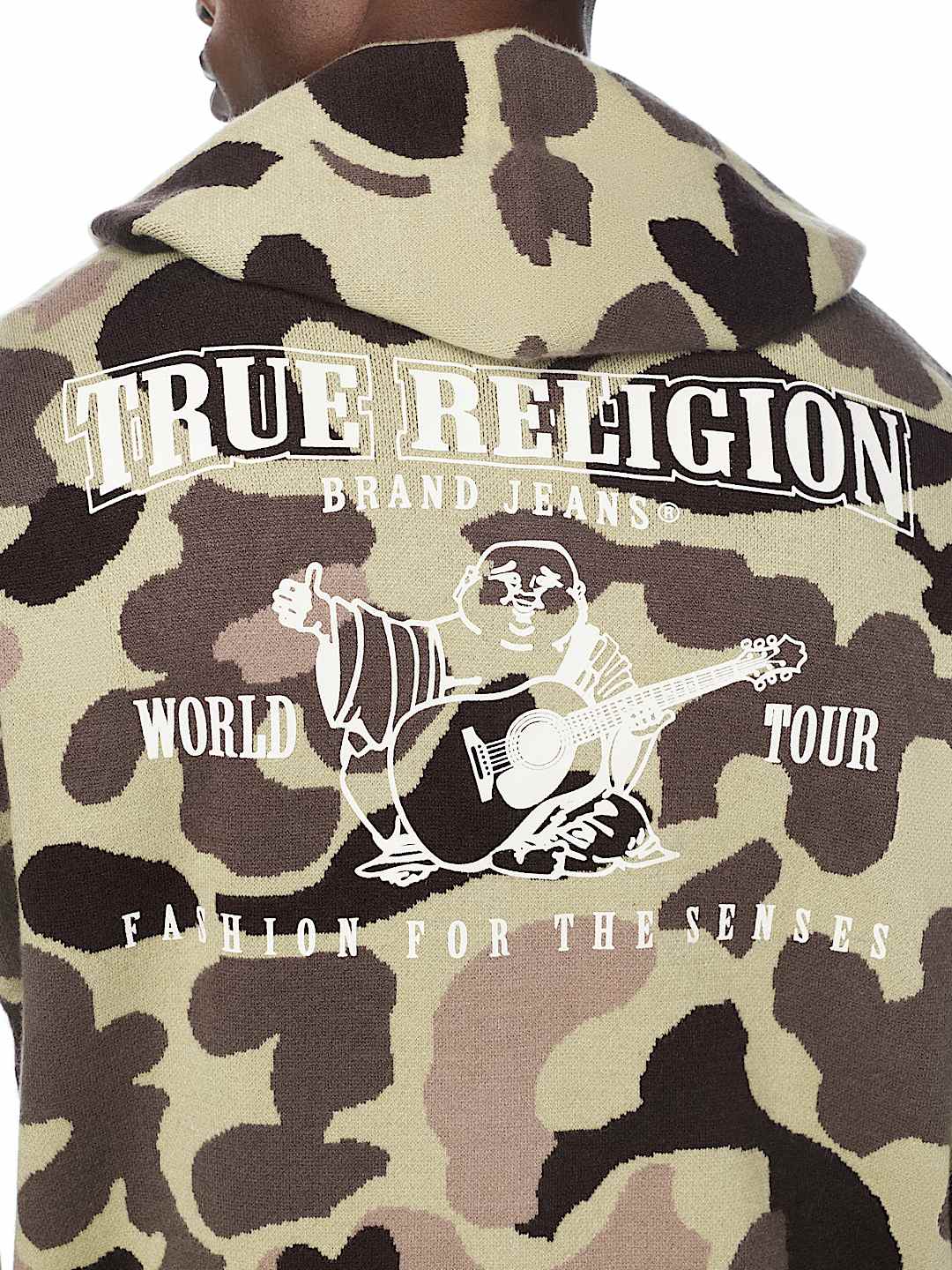 WORLD TOUR LOGO CAMO ZIP HOODIE