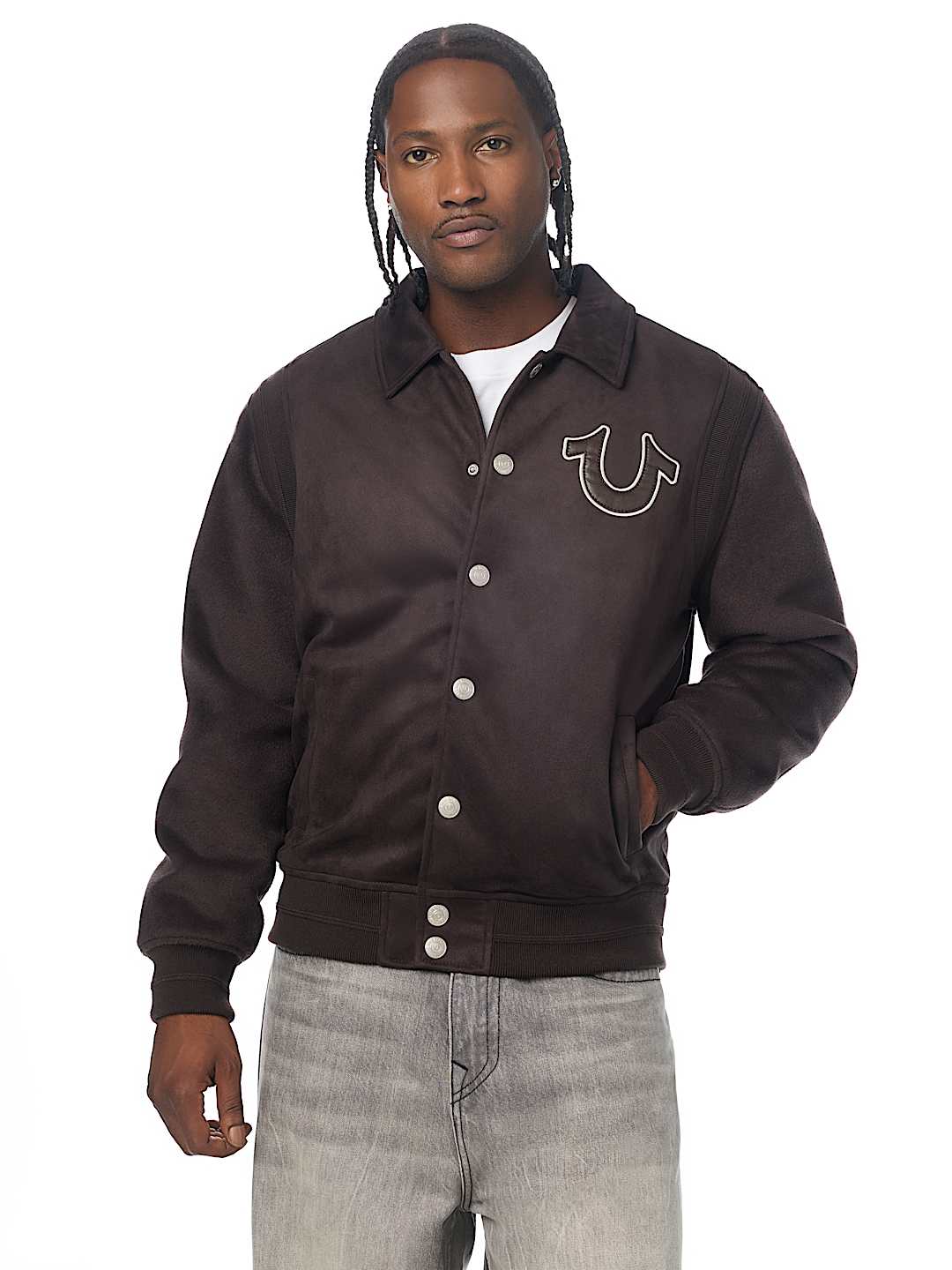 SUEDE BOMBER JACKET