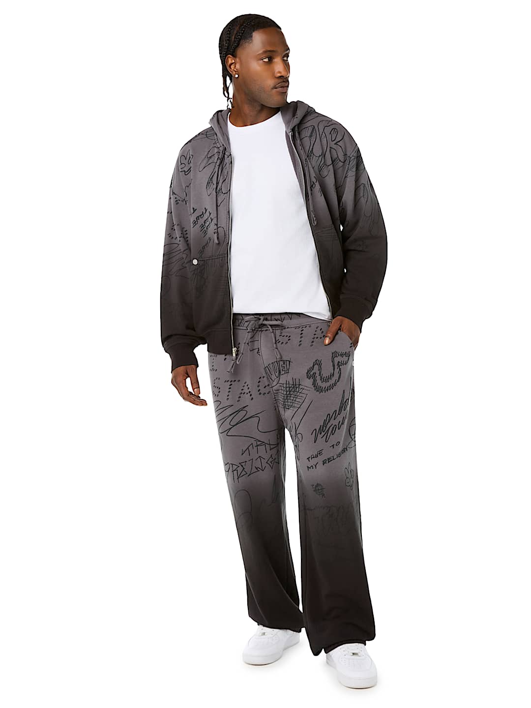 DIP-DYED BIG T BAGGY JOGGER