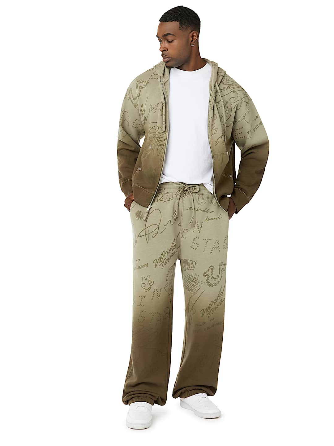 DIP-DYED BIG T BAGGY JOGGER