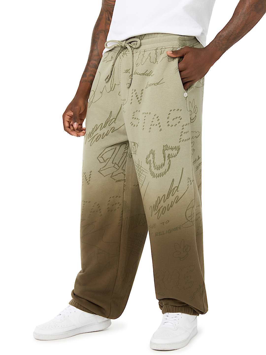 DIP-DYED BIG T BAGGY JOGGER