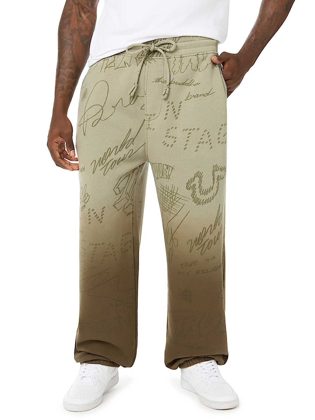 DIP-DYED BIG T BAGGY JOGGER