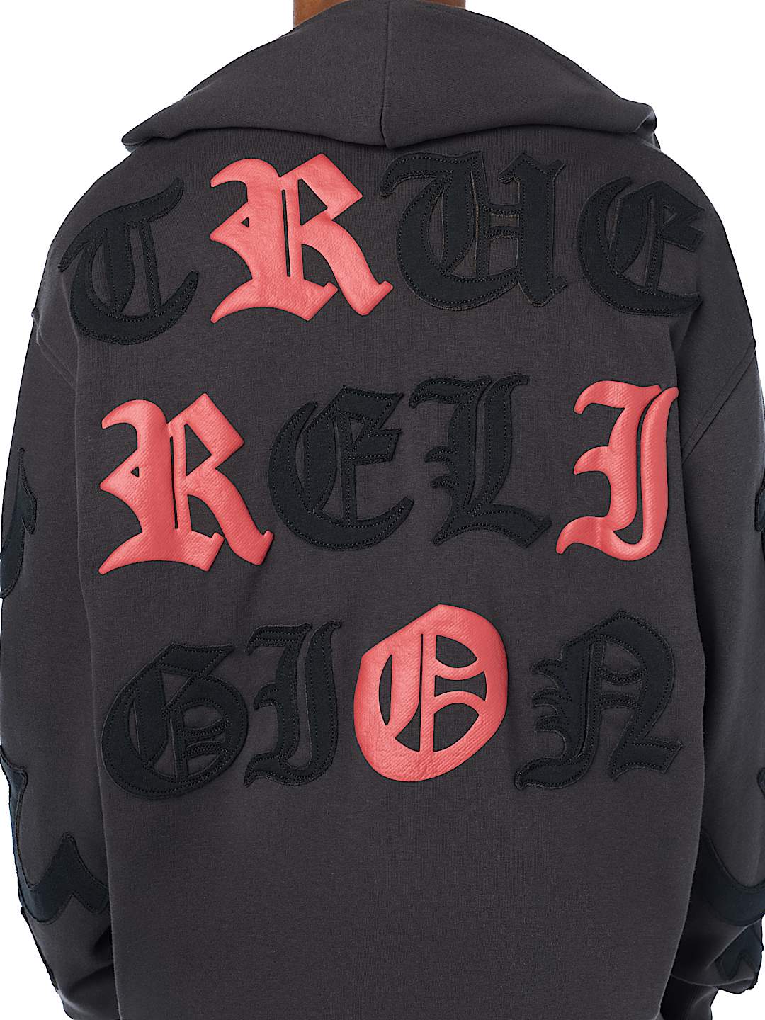 TOSSED LOGO ZIP HOODIE