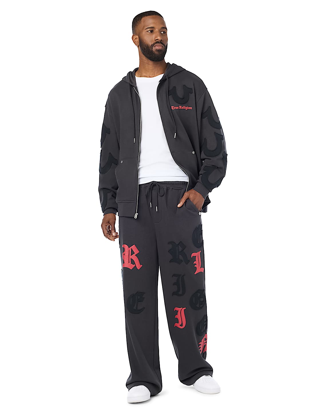 TOSSED LOGO BAGGY SWEATPANT