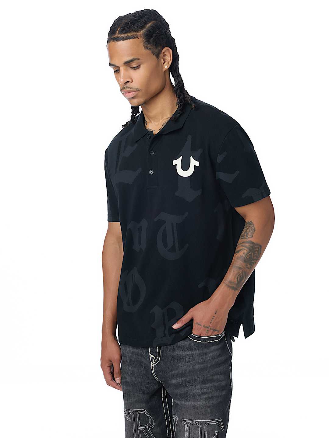 CHROME WORLD TOUR LOGO POLO SHIRT