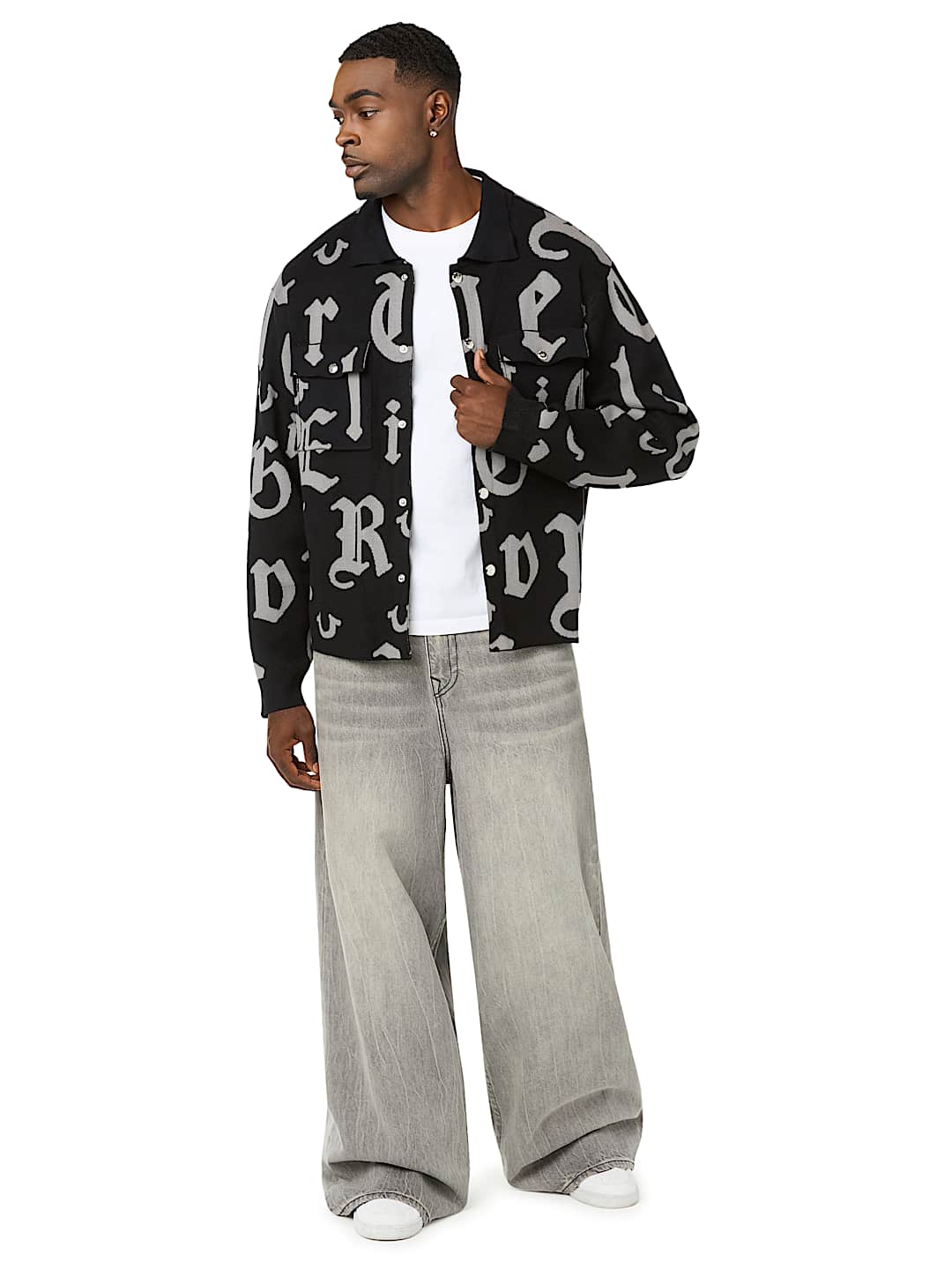 SCRIPT LOGO KNIT SHIRT