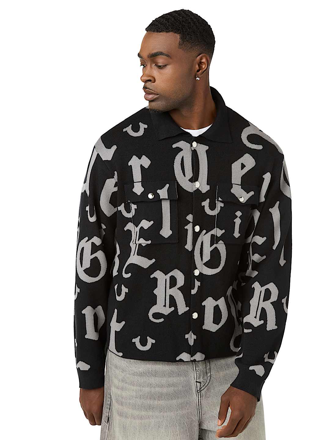 SCRIPT LOGO KNIT SHIRT