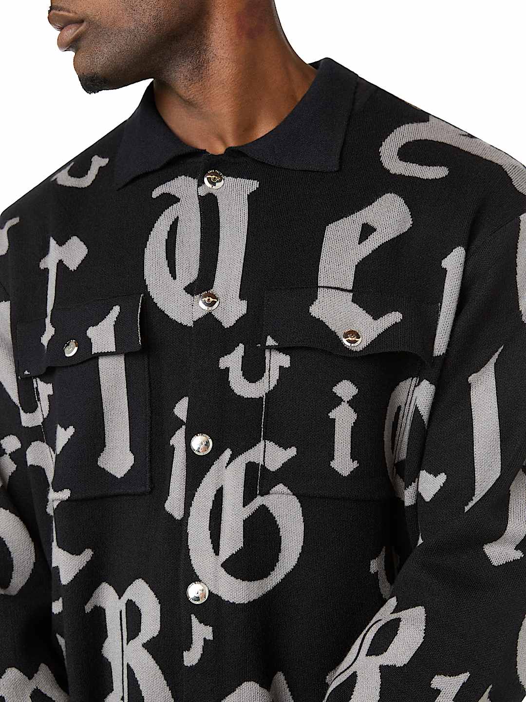 SCRIPT LOGO KNIT SHIRT