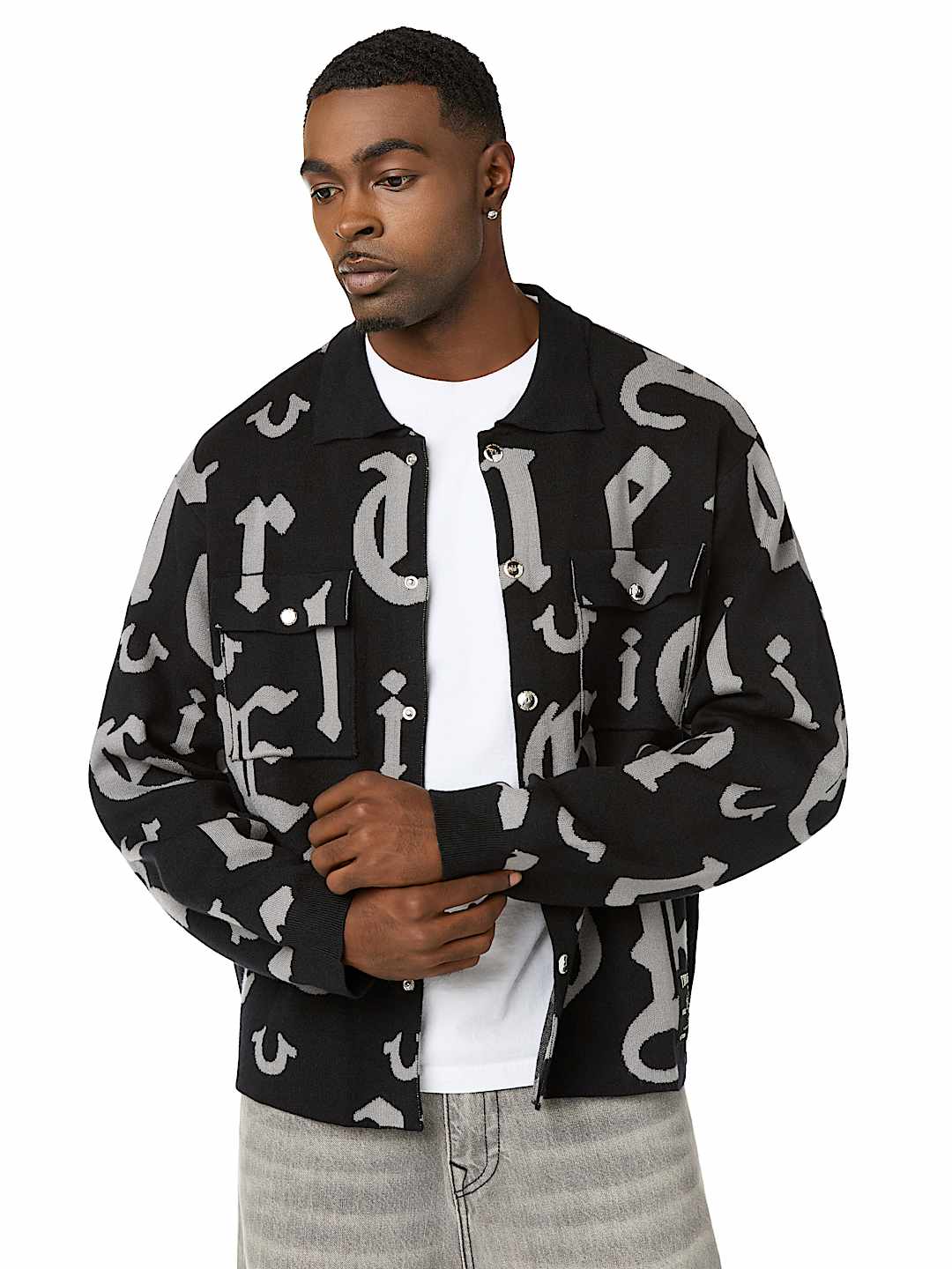 SCRIPT LOGO KNIT SHIRT