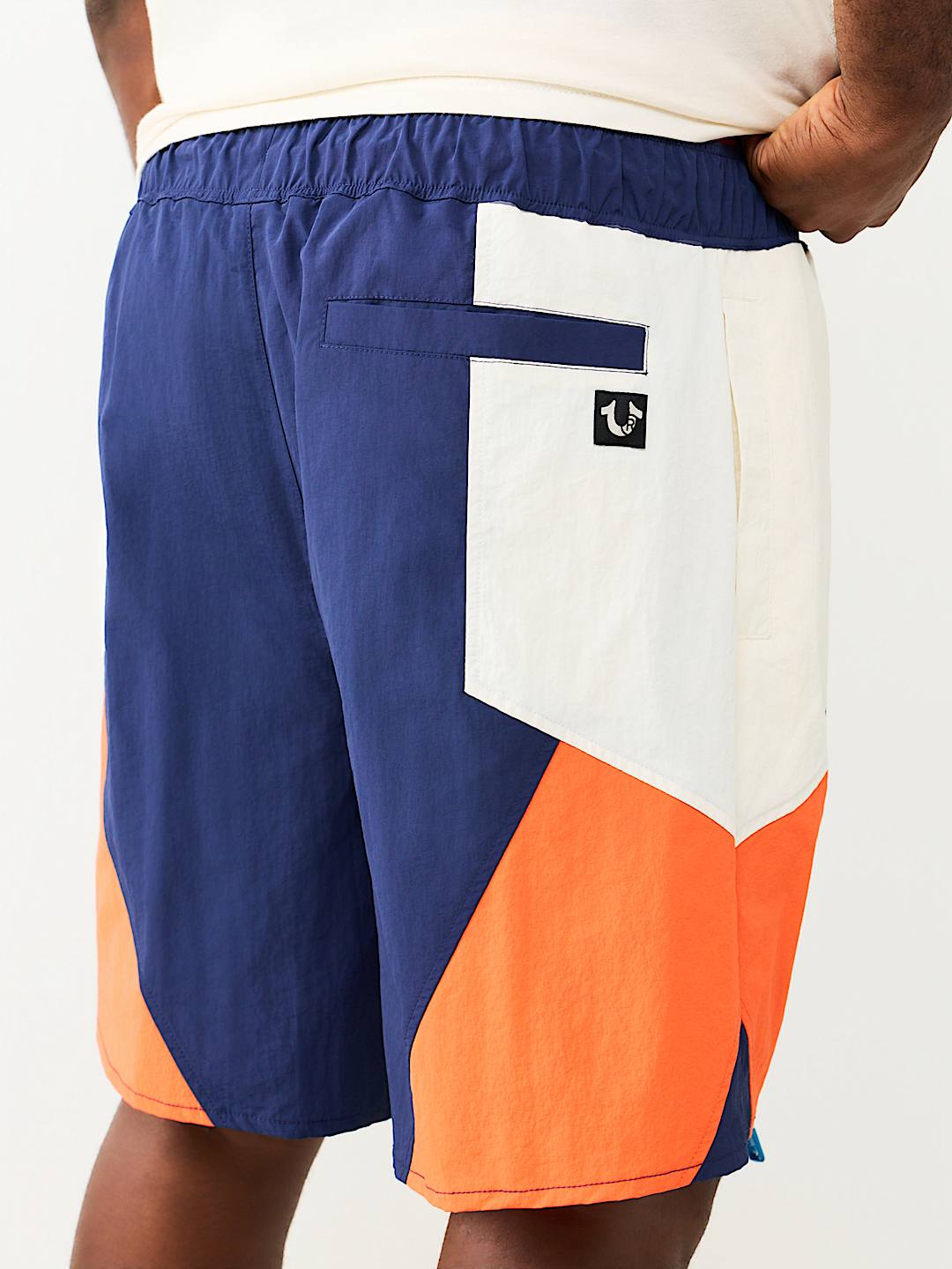 COLORBLOCK NYLON TRACK SHORT