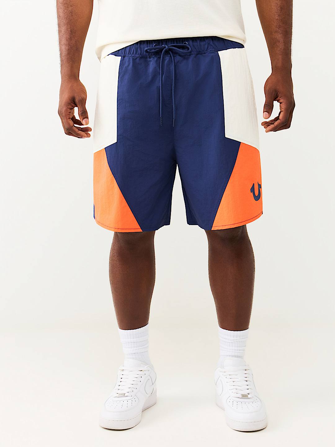 COLORBLOCK NYLON TRACK SHORT