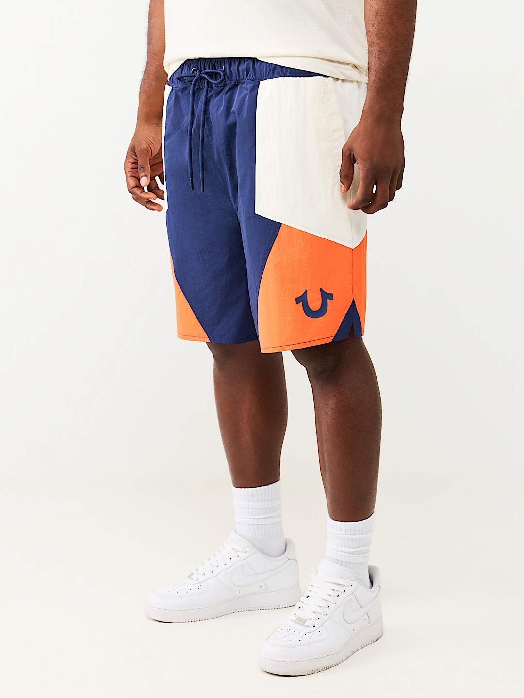 COLORBLOCK NYLON TRACK SHORT