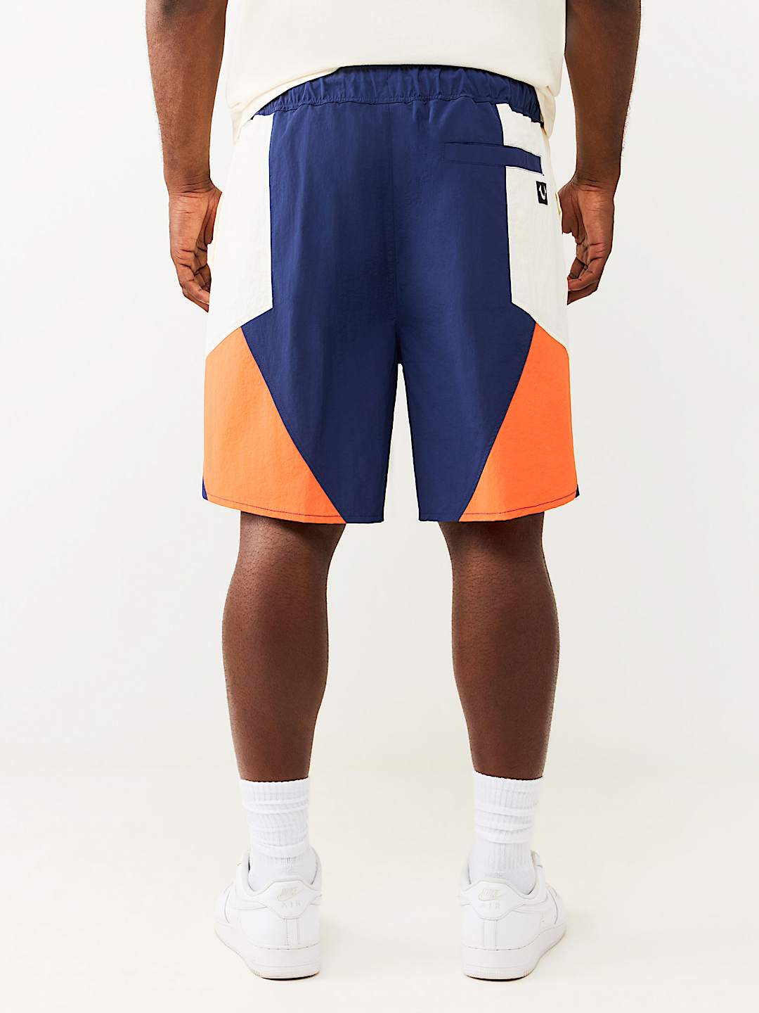 COLORBLOCK NYLON TRACK SHORT