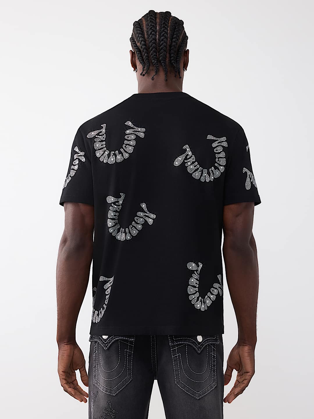 T-SHIRT &Eacute;PAIS AVEC LOGO D&Eacute;FORM&Eacute; EN PIERRES DU RHIN, image 2