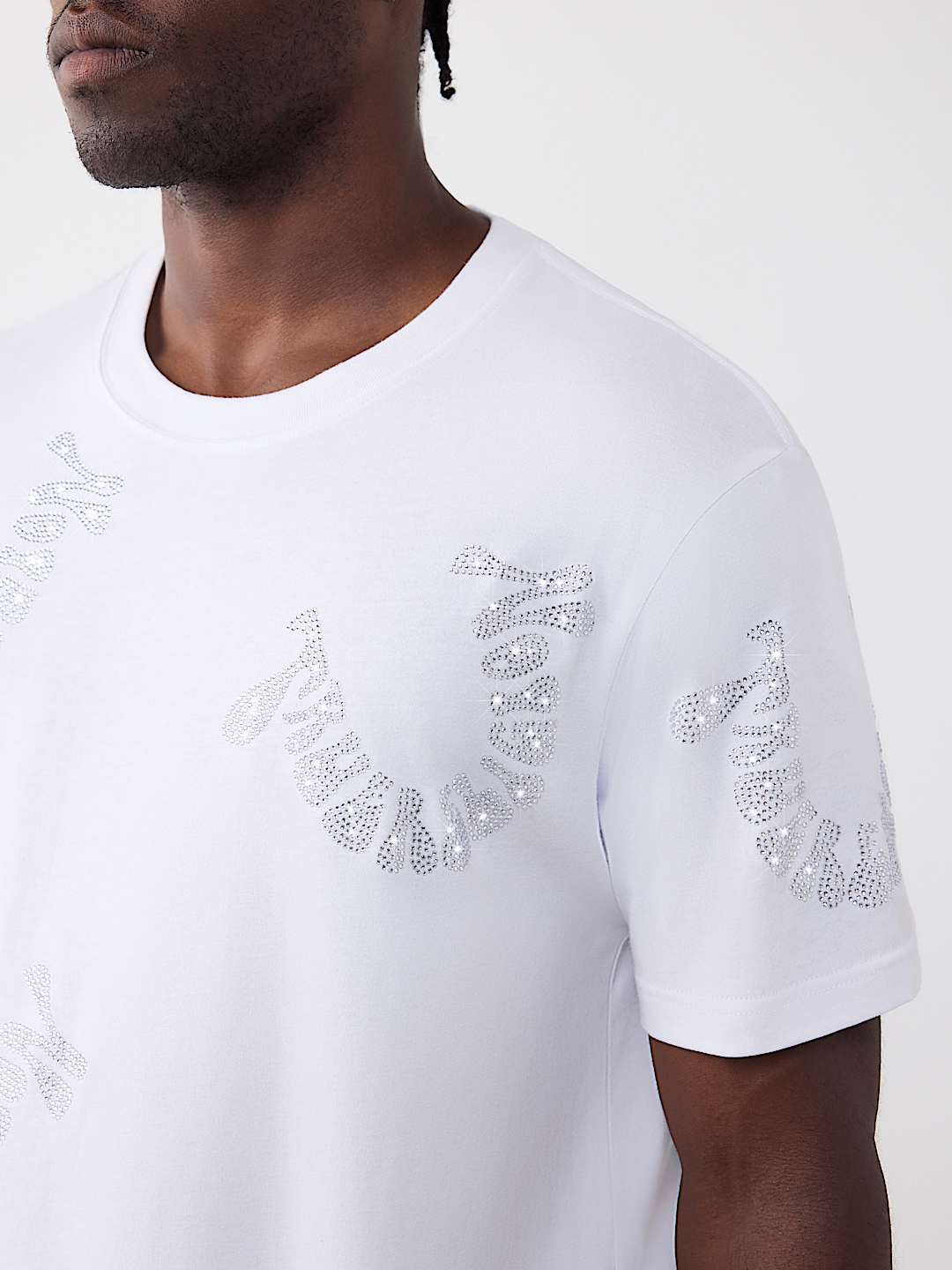 T-SHIRT &Eacute;PAIS AVEC LOGO D&Eacute;FORM&Eacute; EN PIERRES DU RHIN, image 2
