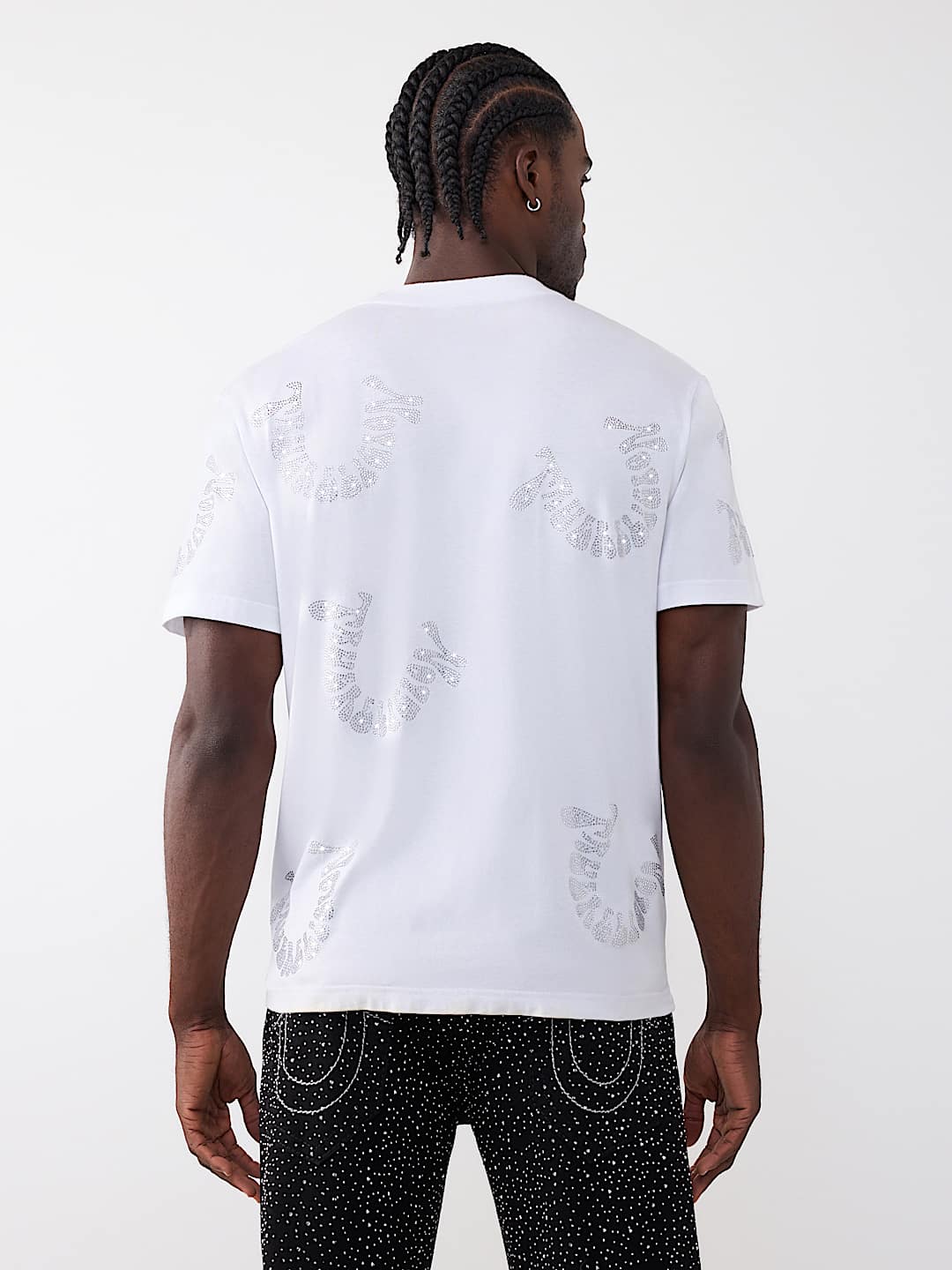 T-SHIRT &Eacute;PAIS AVEC LOGO D&Eacute;FORM&Eacute; EN PIERRES DU RHIN, image 3