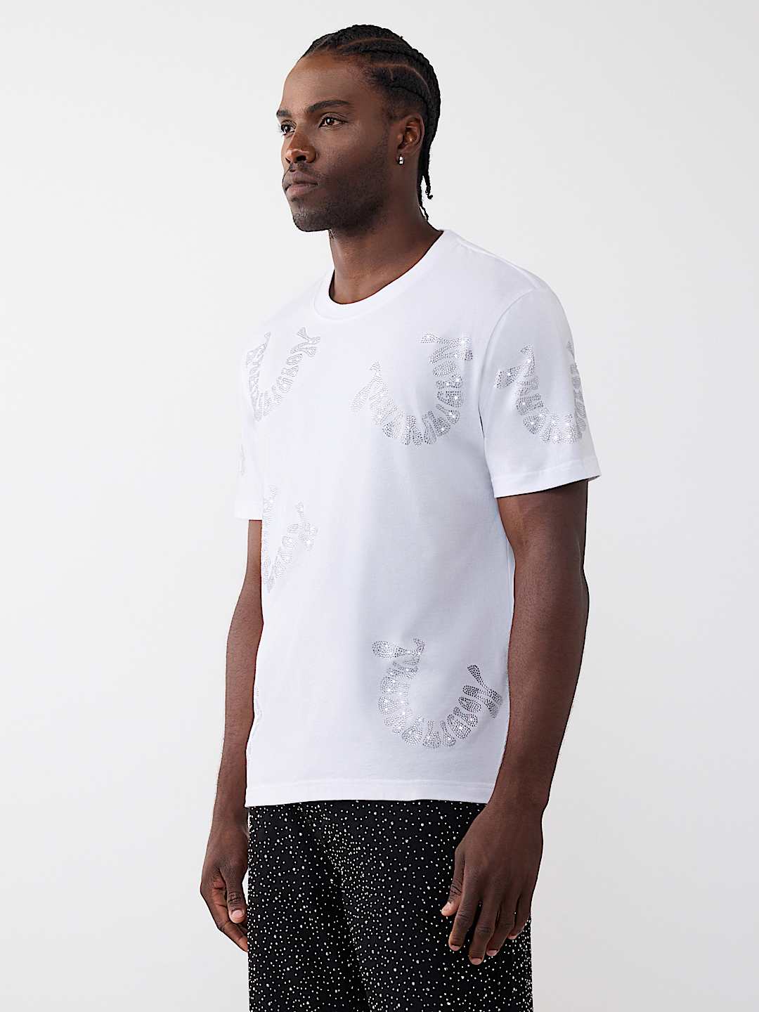 T-SHIRT &Eacute;PAIS AVEC LOGO D&Eacute;FORM&Eacute; EN PIERRES DU RHIN, image 4