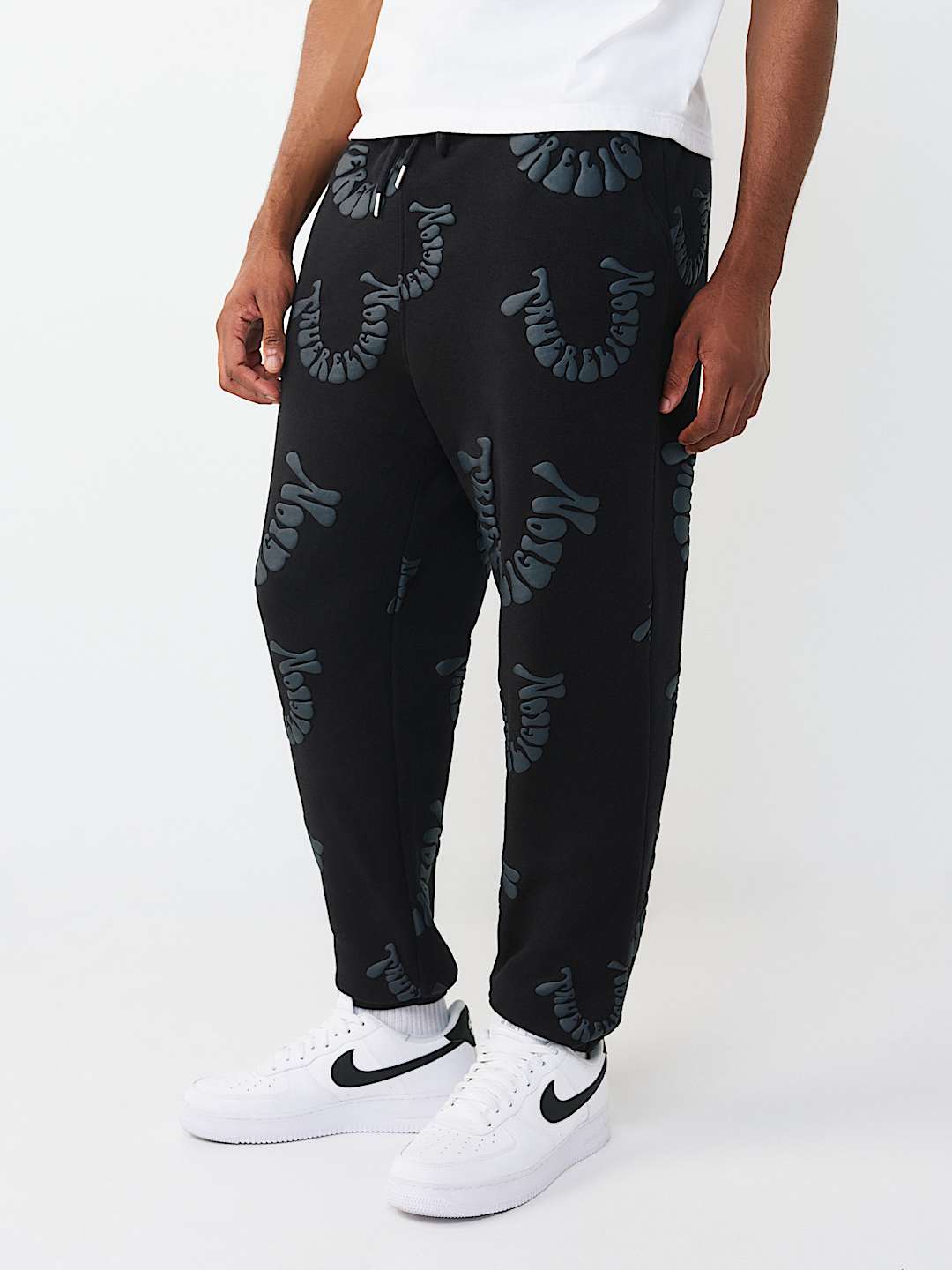 PANTALON DE JOGGING &Agrave; LOGO D&Eacute;FORM&Eacute;