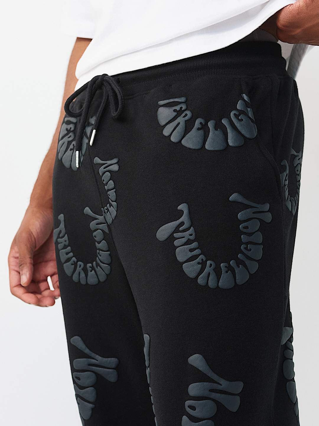 PANTALON DE JOGGING &Agrave; LOGO D&Eacute;FORM&Eacute;