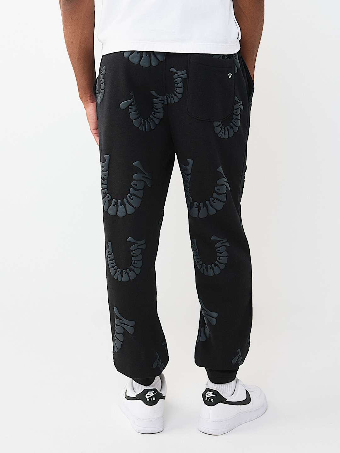 PANTALON DE JOGGING &Agrave; LOGO D&Eacute;FORM&Eacute;