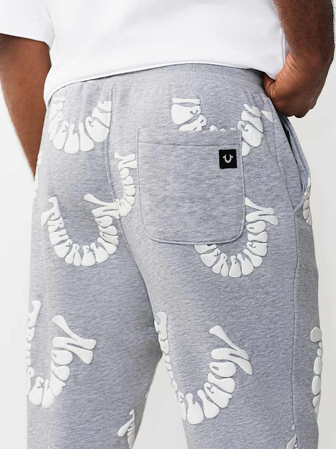 PANTALON DE JOGGING &Agrave; LOGO D&Eacute;FORM&Eacute;