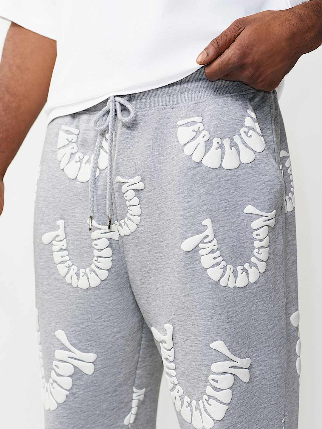 PANTALON DE JOGGING &Agrave; LOGO D&Eacute;FORM&Eacute;