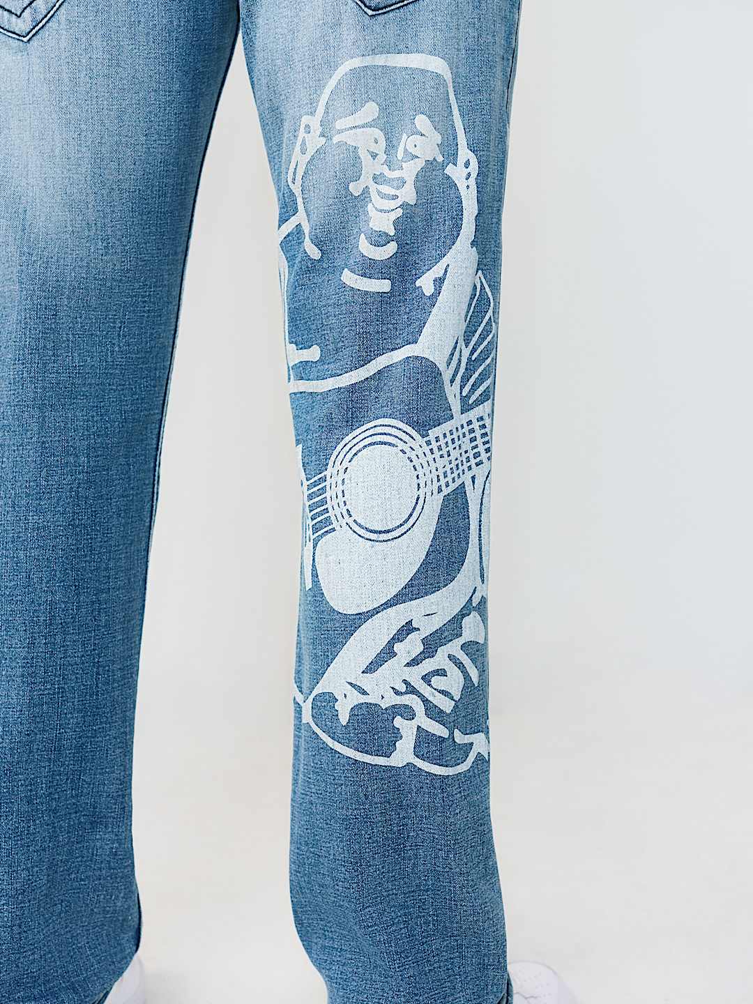 RICKY BUDDHA PRINT FLAP STRAIGHT JEAN 34", image 5